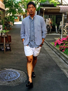 「ELECTRIC（エレクトリック）のアイテム」を使った、江部 臨太郎さん（メンズ・184cm）の春コーディネート