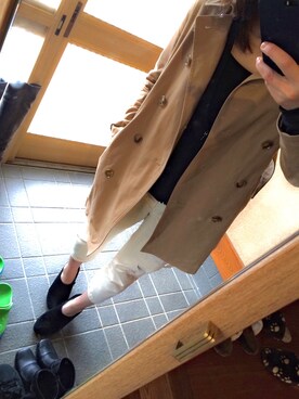 「179/WG NICOLE CLUB（イチナナキュウ/ダブルジー）のアイテム（ジャケット/アウター）」を使った、mutsukiさん（レディース・159cm）の冬コーディネート
