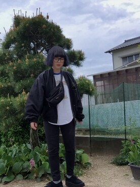 「ボッパー」｜ぴのこさん（レディース・151cm）の春コーディネート
