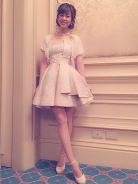 「axes femme（アクシーズファム）のアイテム（その他トップス）」を使った、恵未さん（レディース・162cm）の春コーディネート