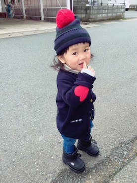 kanaさん（キッズ・80cm）の冬コーディネート