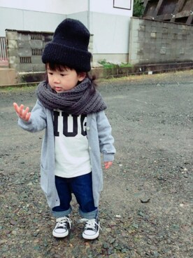 kanaさん（キッズ・80cm）の冬コーディネート
