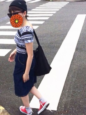 みなっちさん（レディース・154cm）の夏コーディネート