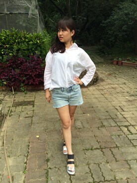 「jeans shirt」｜霏さん（レディース・160cm）の春コーディネート