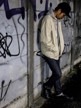 「アイテム（ブルゾン）」を使った、林 大樹 PERCUTさん（メンズ・170cm）の春コーディネート