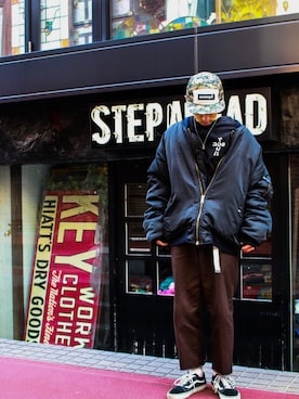 「アイテム（その他パンツ）」を使った、林 大樹 PERCUTさん（メンズ・170cm）の冬コーディネート