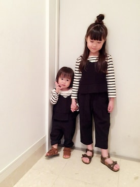 「marimekko（マリメッコ）のアイテム（その他）」を使った、にこり☺︎さん（キッズ・110cm）の春コーディネート