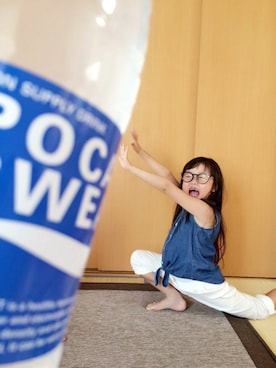「ポカリコーデバトン」｜「アイテム（その他）」を使った、にこり☺︎さん（キッズ・110cm）の夏コーディネート