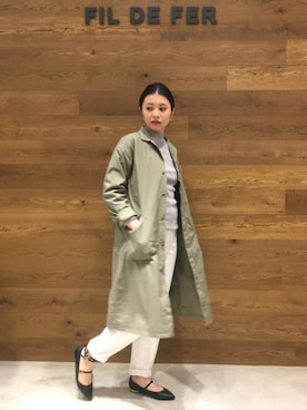 「春コート」｜maya.さん（レディース・160cm）の冬コーディネート