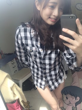 「アイテム（ピーコート）」を使った、樂樂さん（レディース・159cm・10代）の夏コーディネート