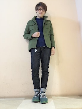 「アイテム（その他アウター）」を使った、佐脇涼太さん（メンズ・172cm・20代）の冬コーディネート