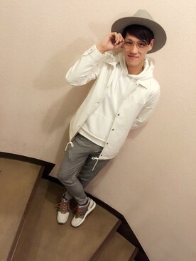 「アイテム（その他アウター）」を使った、佐脇涼太さん（メンズ・172cm・20代）の春コーディネート