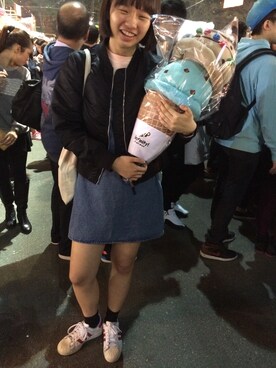 「UNIQUE（ユニーク）のアイテム（ジャケット/アウター）」を使った、sharonlaiさん（レディース・172cm）の冬コーディネート