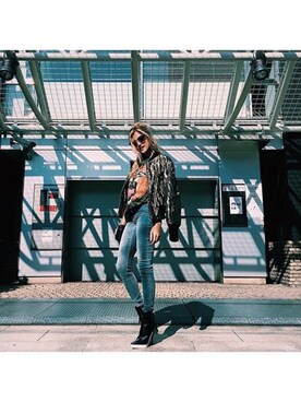「alexanderwang（アレキサンダーワン）のアイテム（ジャケット/アウター）」を使った、Rolaさん（レディース・165cm）の冬コーディネート