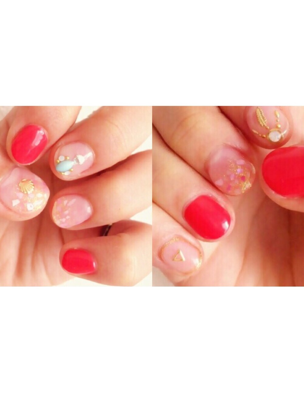 「ネイル、ジェルネイル」｜「new nailのアイテム（その他、ピンク系）」を使った、TMMさん（レディース・155cm）の夏コーディネートの1枚目の写真