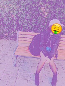 「※ALPHA（アルファ）のアイテム（バックパック/リュック）」を使った、こはなさん（レディース・148cm）の春コーディネート