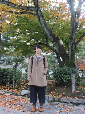 「TROVE（トローヴ）のアイテム（その他アウター）」を使った、ききちょすぞんびさん（メンズ・180cm）の冬コーディネート