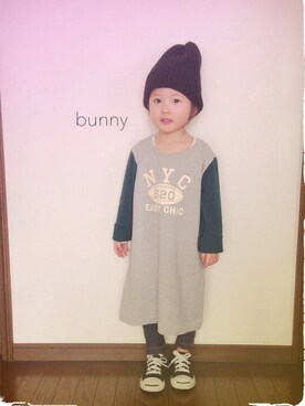 バニージョイ☆さん（キッズ・90cm）の冬コーディネート