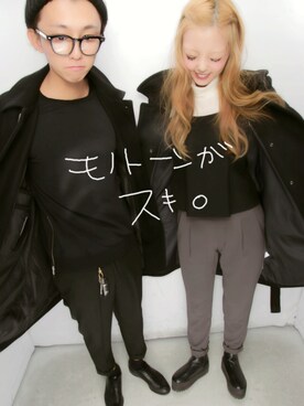 「g.v.g.v.」｜「アイテム（チェスターコート）」を使った、加藤さん（レディース・164cm）の冬コーディネート