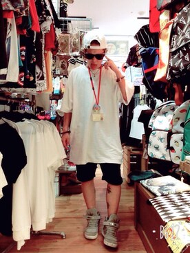 「sevens（セブンズ）のアイテム（帽子）」を使った、AYTさん（メンズ・162cm）の夏コーディネート