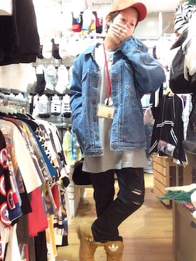 「sevens（セブンズ）のアイテム（デニムジャケット）」を使った、AYTさん（メンズ・162cm）の秋コーディネート