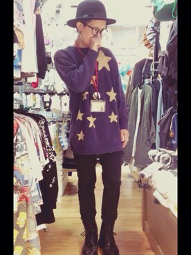 「sevens（セブンズ）のアイテム（帽子）」を使った、AYTさん（メンズ・162cm）の秋コーディネート