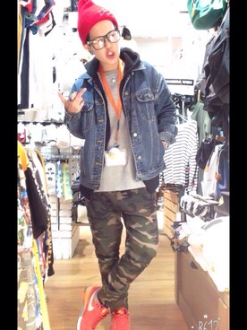 「sevens（セブンズ）のアイテム（デニムジャケット）」を使った、AYTさん（メンズ・162cm）の秋コーディネート