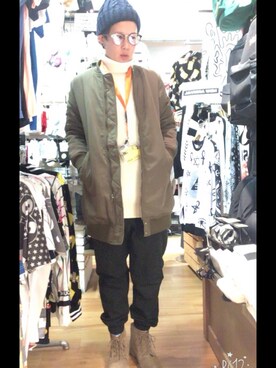 「sevens（セブンズ）のアイテム（ジャケット/アウター）」を使った、AYTさん（メンズ・162cm）の秋コーディネート