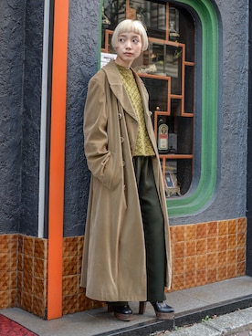 「STELLA McCARTNEY（ステラマッカートニー）のアイテム」を使った、仲西さほみさん（レディース・156cm）の冬コーディネート