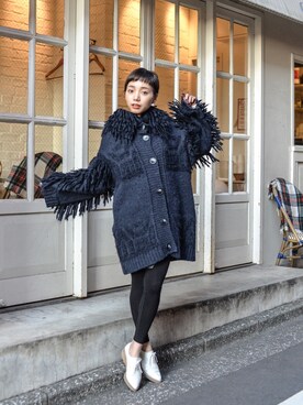 「STELLA McCARTNEY（ステラマッカートニー）のアイテム（その他アウター）」を使った、仲西さほみさん（レディース・156cm）の春コーディネート