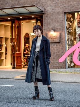 「STELLA McCARTNEY（ステラマッカートニー）のアイテム」を使った、仲西さほみさん（レディース・156cm）の秋コーディネート