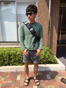 「URBAN RESEARCH（アーバンリサーチ）のアイテム（その他トップス）」を使った、masakingさん（メンズ・167cm）の夏コーディネート