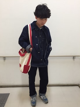 「乱痴気（ランチキ）のアイテム（ジャケット/アウター）」を使った、masakingさん（メンズ・167cm）の春コーディネート