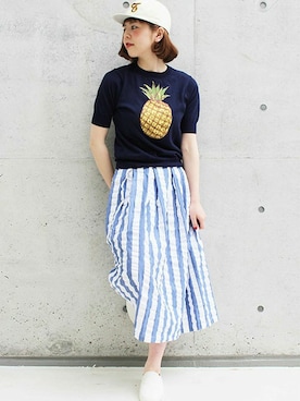 TSUNOさん（レディース・158cm）の春コーディネート