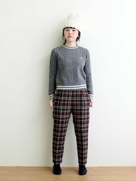 TSUNOさん（レディース・158cm）の冬コーディネート