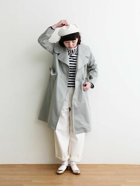 「春コート」｜TSUNOさん（レディース・160cm）の春コーディネート