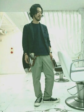 「Engineered Garments（エンジニアードガーメンツ）のアイテム（ナイロンジャケット）」を使った、Yuta Imamuraさん（メンズ・172cm）の夏コーディネート