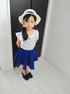 「5歳」｜「アイテム（その他シューズ）」を使った、Sumina*°さん（キッズ・100cm）の夏コーディネート