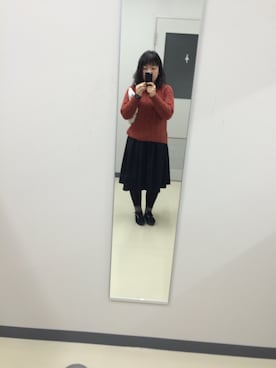 「repos（ルポ）のアイテム（トップス）」を使った、さらよこ☻さん（レディース・155cm）の冬コーディネート