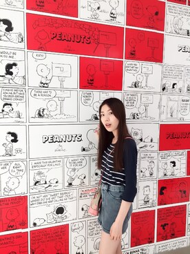 「史努比」｜abei_aleiさん（レディース・162cm）の秋コーディネート