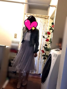 「CECIL McBEE（セシルマクビー）のアイテム（デニムジャケット）」を使った、❁MEGUMI❁さん（レディース・162cm）の春コーディネート