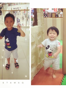 ゆうちゃんさん（キッズ・90cm）の夏コーディネート