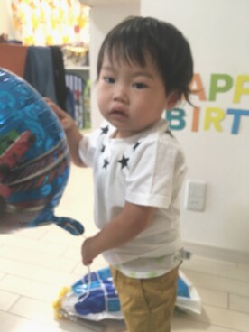 ゆうちゃんさん（キッズ・90cm）の夏コーディネート