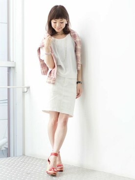 nano・universe lady's STAFFさん(レディース・162cm)の春コーディネート