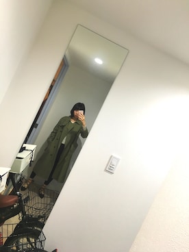 「SM2（エスエムツー）のアイテム（トレンチコート）」を使った、moaさん（レディース・160cm）の春コーディネート