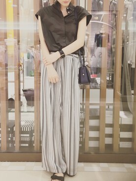 「TATAMI（タタミ）のアイテム」を使った、chinamiさん（レディース・170cm）の夏コーディネート