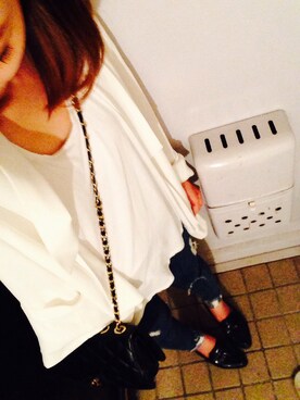 「H&Hのアイテム（タンクトップ）」を使った、U♡さん（レディース・148cm）の秋コーディネート