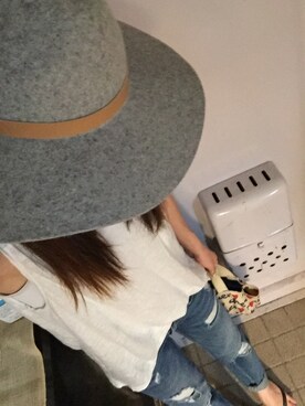 「H&Hのアイテム」を使った、U♡さん（レディース・148cm）の夏コーディネート