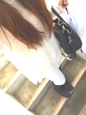 「H&Hのアイテム」を使った、U♡さん（レディース・148cm）の夏コーディネート