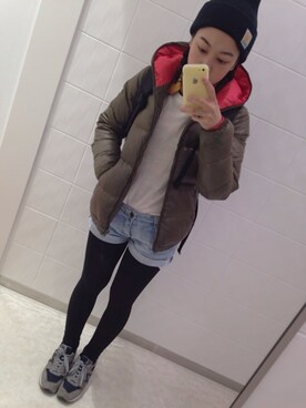 「TOMMY Hers（トミー ハーズ）のアイテム（ジャケット/アウター）」を使った、こっぴいさん（レディース・153cm）の秋コーディネート
